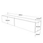Hanah Home Future - FR8-SJ Soporte de TV en Roble